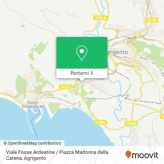 Mappa Viale Fosse Ardeatine / Piazza Madonna della Catena