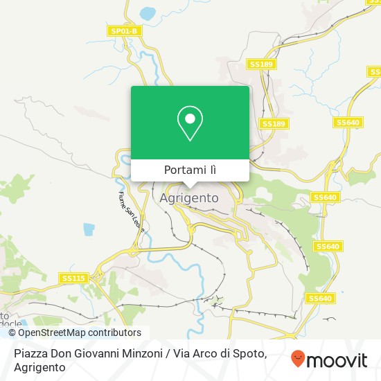 Mappa Piazza Don Giovanni Minzoni / Via Arco di Spoto