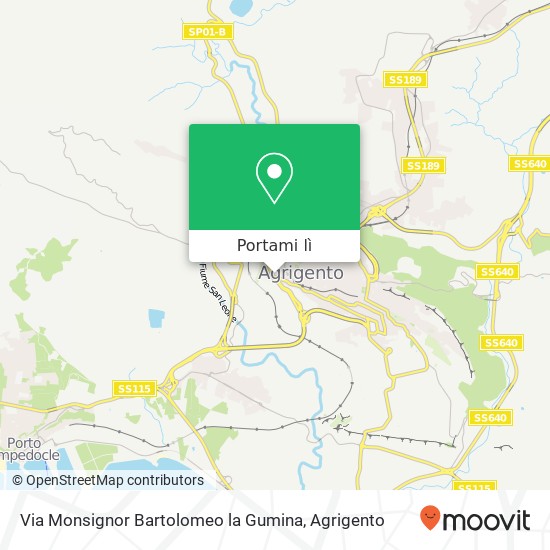 Mappa Via Monsignor Bartolomeo la Gumina