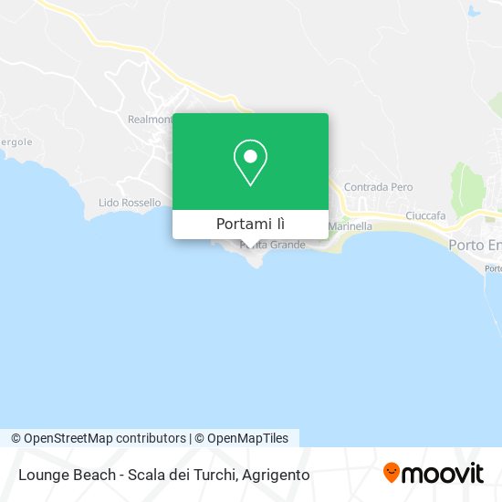 Mappa Lounge Beach - Scala dei Turchi