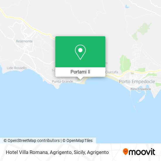 Mappa Hotel Villa Romana, Agrigento, Sicily