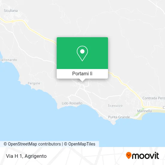 Mappa Via H 1