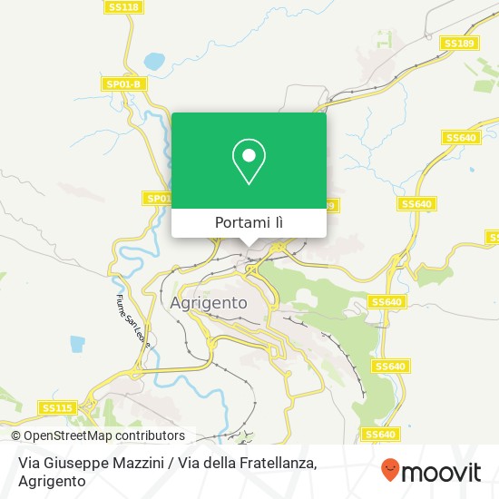 Mappa Via Giuseppe Mazzini / Via della Fratellanza