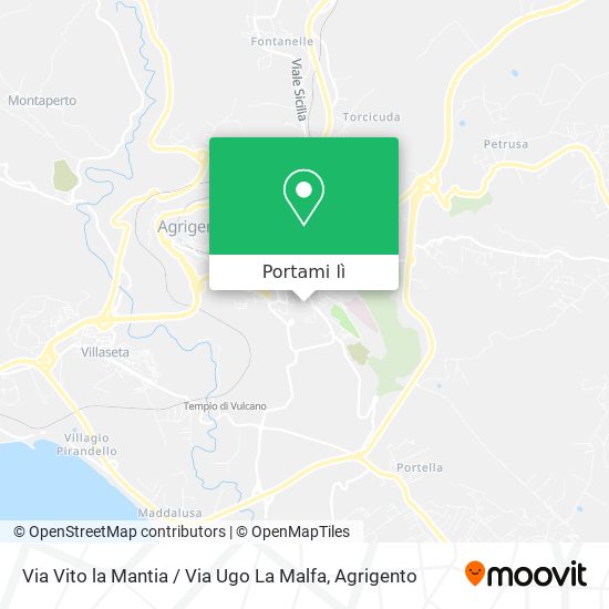 Mappa Via Vito la Mantia / Via Ugo La Malfa