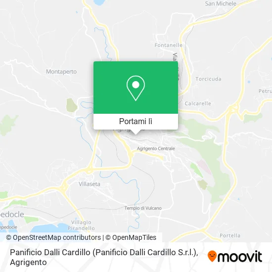 Mappa Panificio Dalli Cardillo