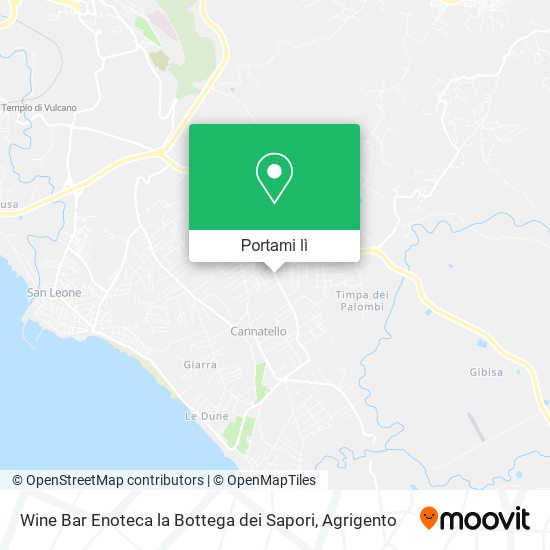 Mappa Wine Bar Enoteca la Bottega dei Sapori