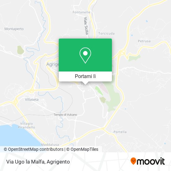Mappa Via Ugo la Malfa