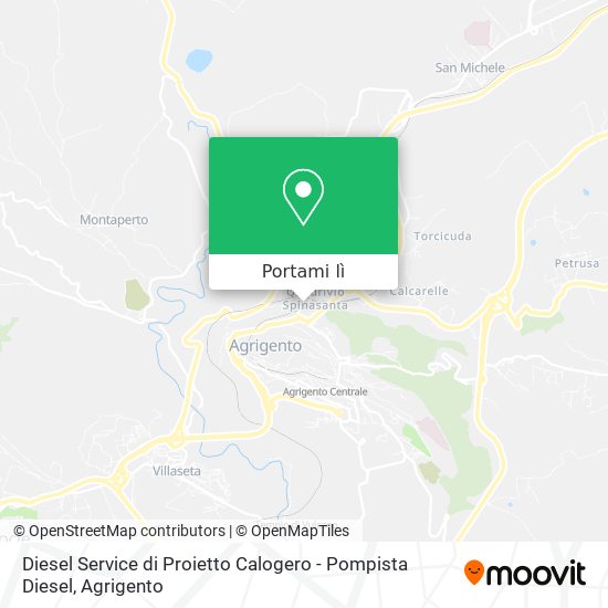 Mappa Diesel Service di Proietto Calogero - Pompista Diesel