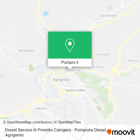Mappa Diesel Service di Proietto Calogero - Pompista Diesel