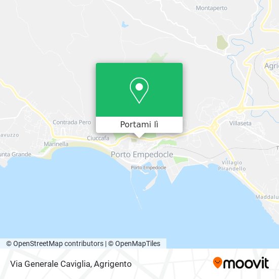 Mappa Via Generale Caviglia
