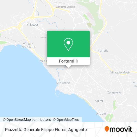 Mappa Piazzetta Generale Filippo Flores