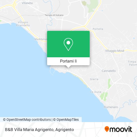 Mappa B&B Villa Maria Agrigento
