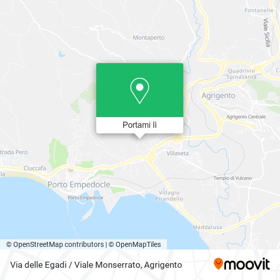 Mappa Via delle Egadi / Viale Monserrato
