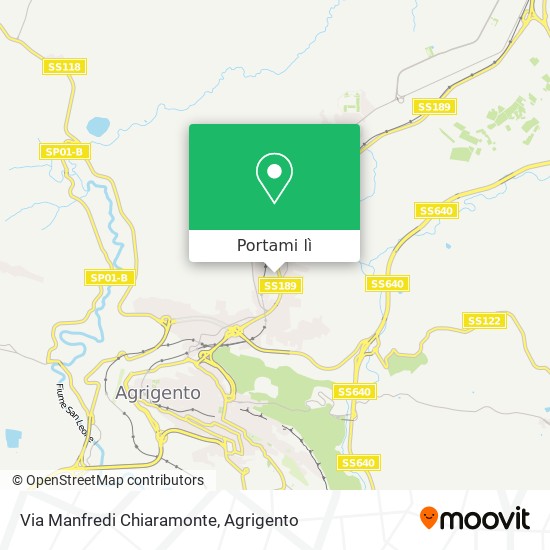 Mappa Via Manfredi Chiaramonte