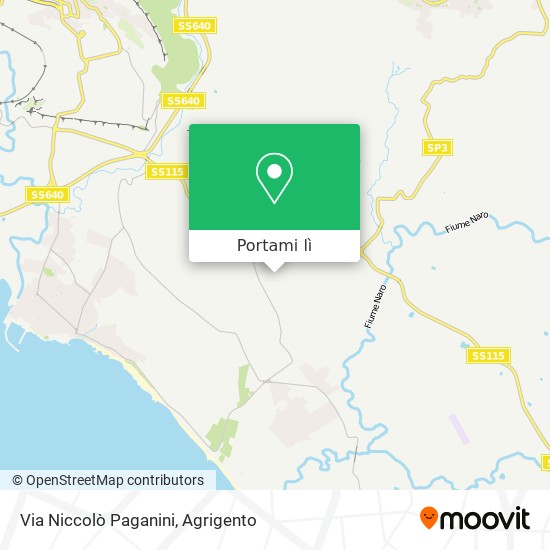 Mappa Via Niccolò Paganini
