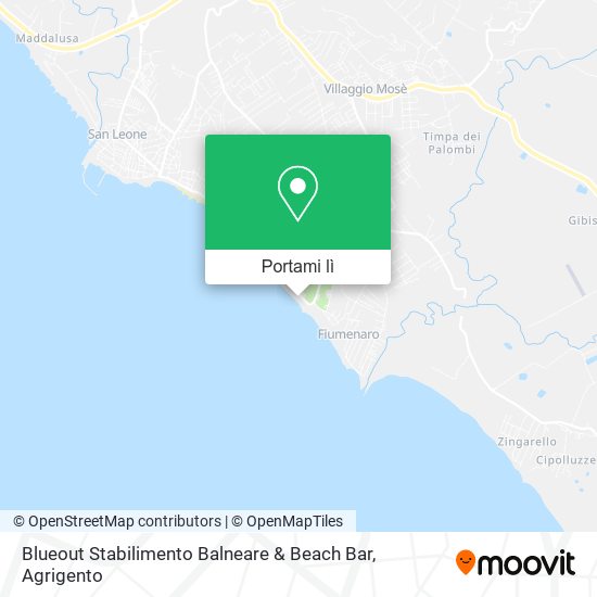 Mappa Blueout Stabilimento Balneare & Beach Bar