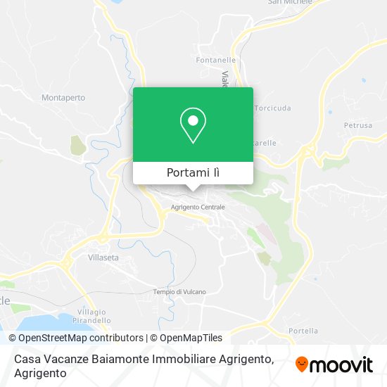 Mappa Casa Vacanze Baiamonte Immobiliare Agrigento