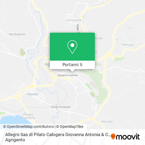Mappa Allegro Sas di Pilato Calogera Giovanna Antonia & C.