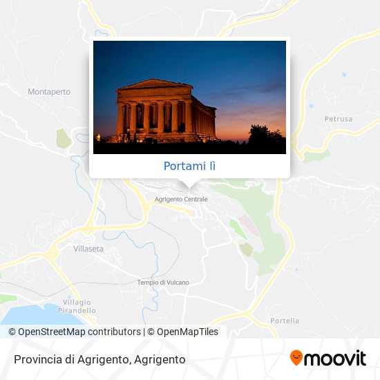 Mappa Provincia di Agrigento