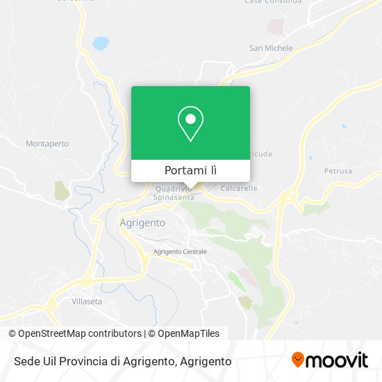 Mappa Sede Uil Provincia di Agrigento