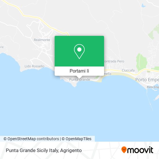 Mappa Punta Grande Sicily Italy
