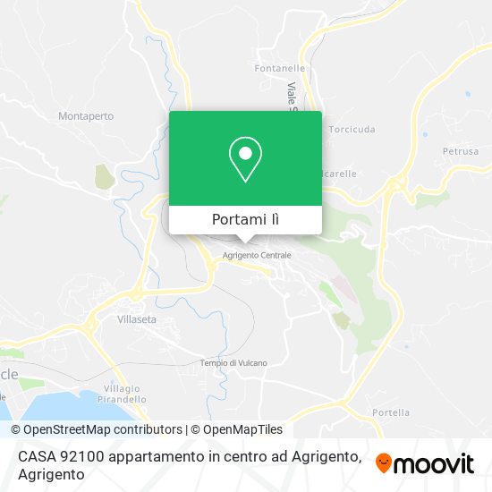 Mappa CASA 92100 appartamento in centro ad Agrigento