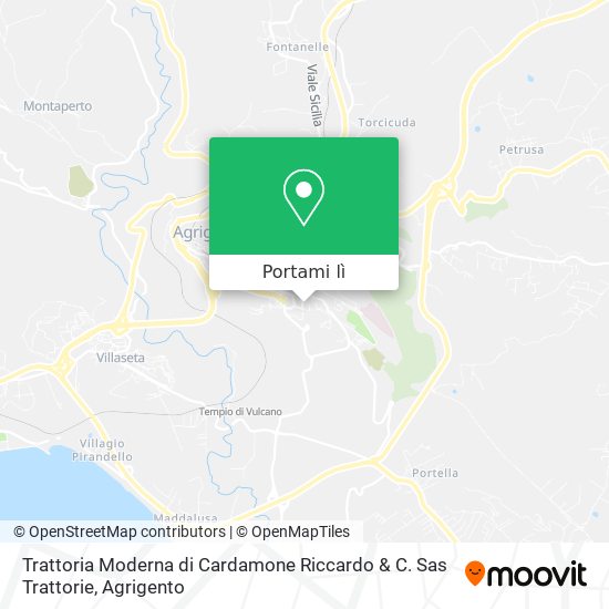 Mappa Trattoria Moderna di Cardamone Riccardo & C. Sas Trattorie