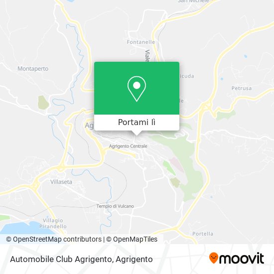 Mappa Automobile Club Agrigento