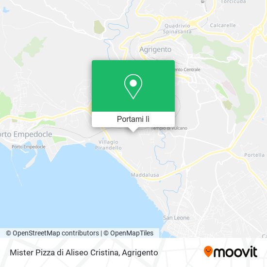 Mappa Mister Pizza di Aliseo Cristina