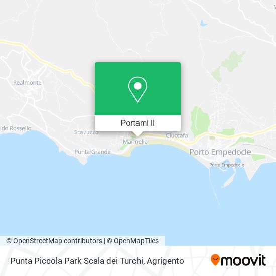 Mappa Punta Piccola Park Scala dei Turchi