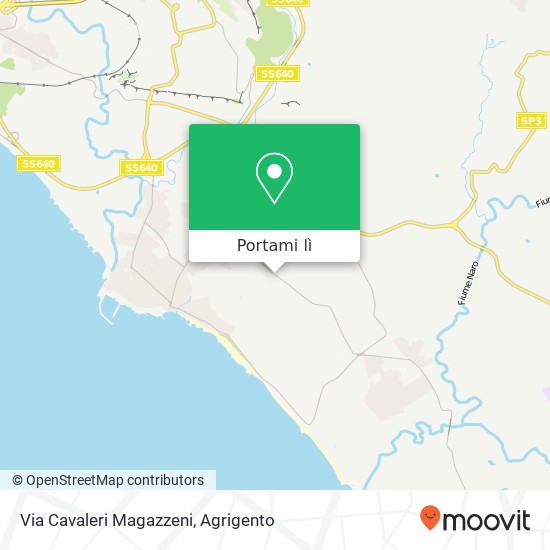 Mappa Via Cavaleri Magazzeni