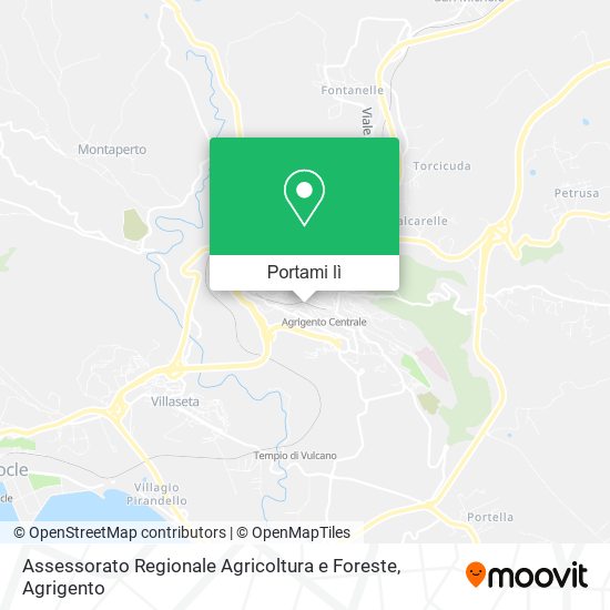 Mappa Assessorato Regionale Agricoltura e Foreste