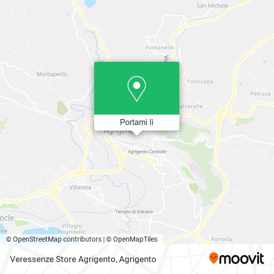 Mappa Veressenze Store Agrigento