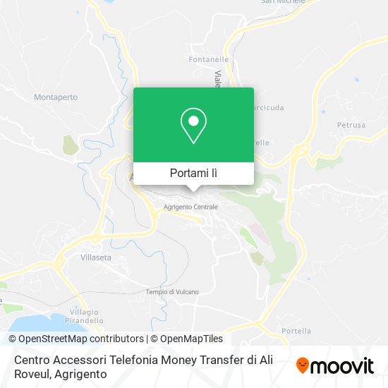 Mappa Centro Accessori Telefonia Money Transfer di Ali Roveul