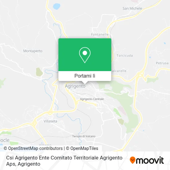 Mappa Csi Agrigento Ente Comitato Territoriale Agrigento Aps
