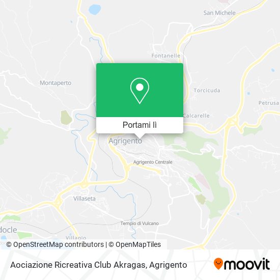Mappa Aociazione Ricreativa Club Akragas