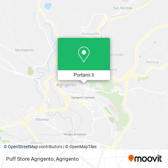 Mappa Puff Store Agrigento
