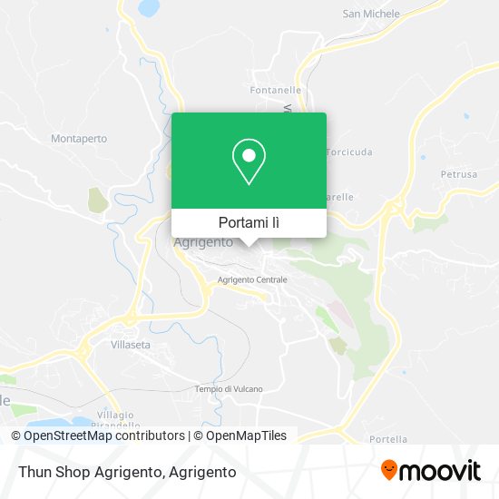 Mappa Thun Shop Agrigento