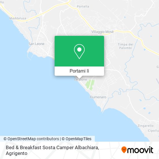 Mappa Bed & Breakfast Sosta Camper Albachiara