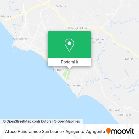 Mappa Attico Panoramico San Leone / Agrigento