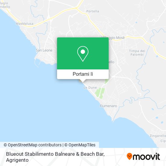 Mappa Blueout Stabilimento Balneare & Beach Bar