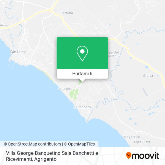 Mappa Villa George Banquetinq Sala Banchetti e Ricevimenti
