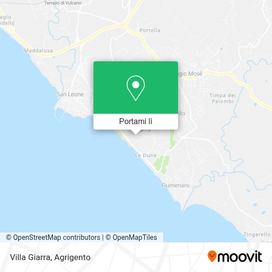 Mappa Villa Giarra