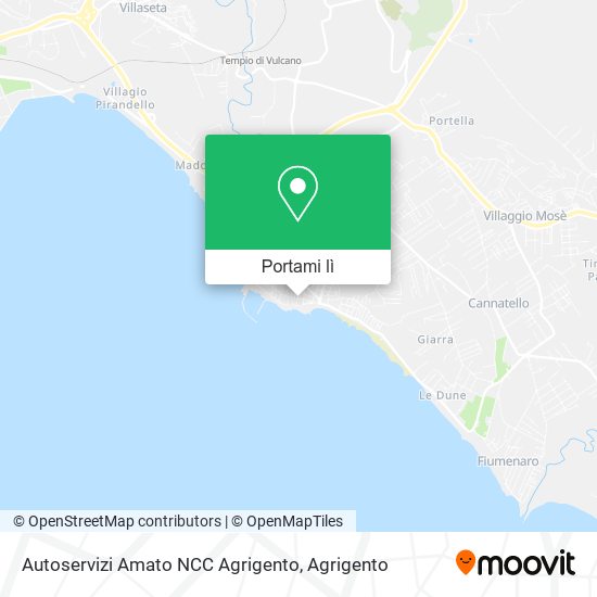 Mappa Autoservizi Amato NCC Agrigento