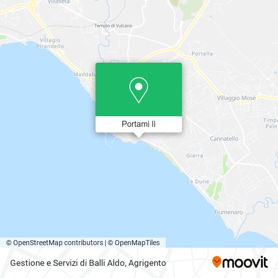 Mappa Gestione e Servizi di Balli Aldo