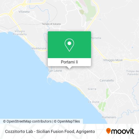 Mappa Cozzitorto Lab - Sicilian Fusion Food