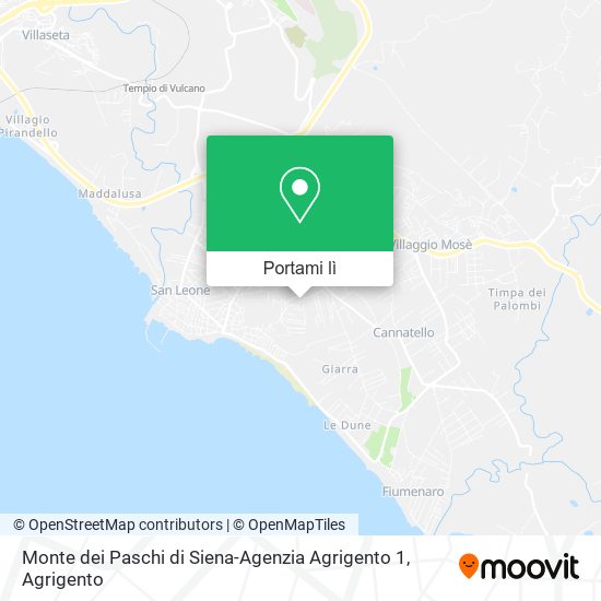 Mappa Monte dei Paschi di Siena-Agenzia Agrigento 1
