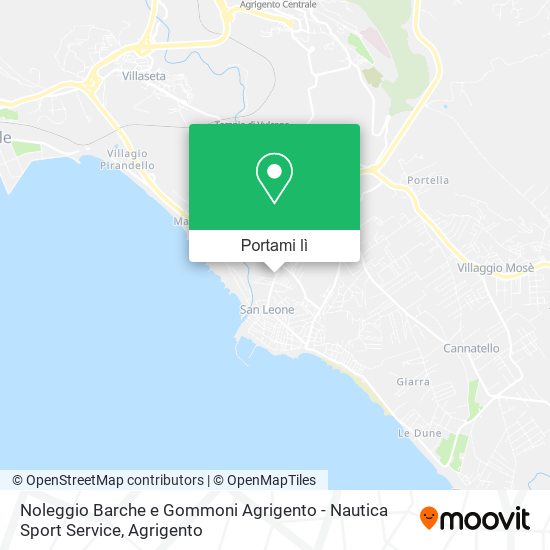 Mappa Noleggio Barche e Gommoni Agrigento - Nautica Sport Service