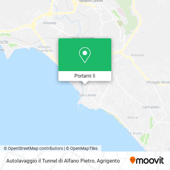 Mappa Autolavaggio il Tunnel di Alfano Pietro