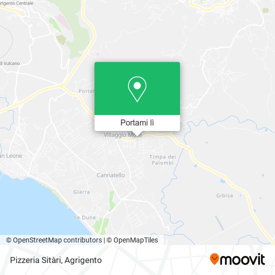 Mappa Pizzeria Sitàri